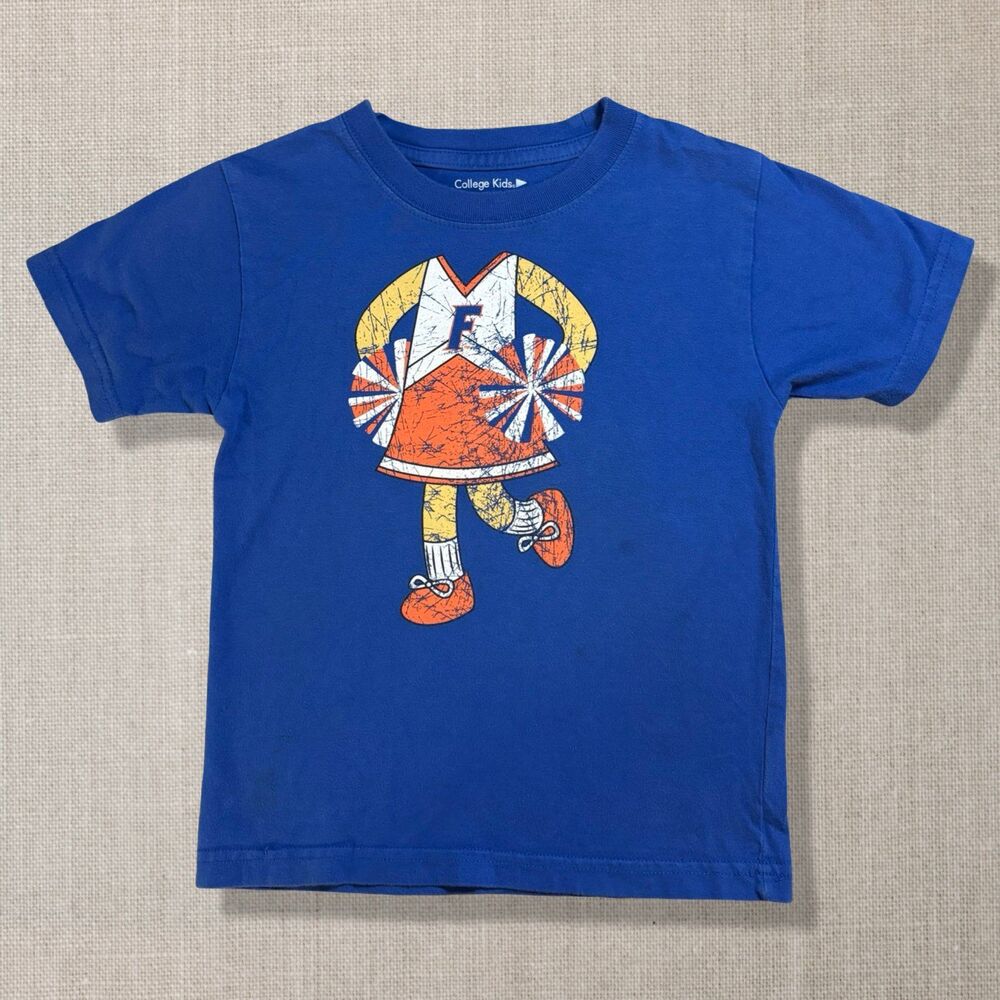 College Kids Florida Gators Cheerleader T Shirt Blue Girls 4T NCAA